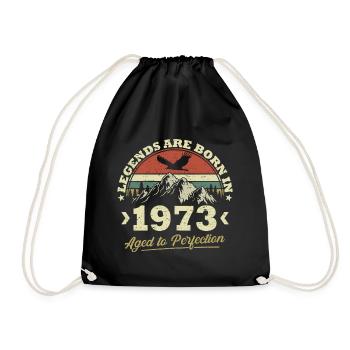 Les légendes sont nées en 1973 - Sac de sport léger - noir - Devant