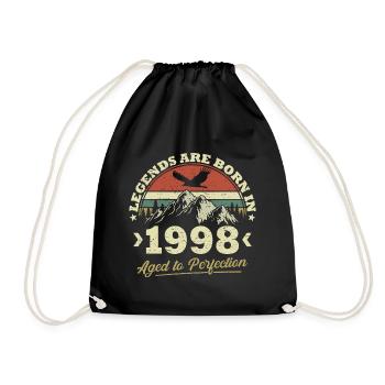 Les légendes sont nées en 1998 - Sac de sport léger - noir - Devant