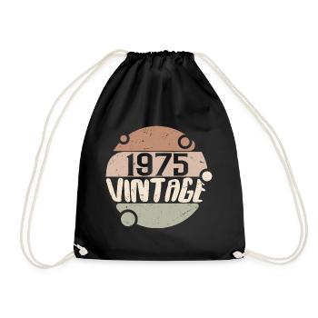 Vintage 1975 Cadeaux rétro 1975 millésime 1975 - Sac de sport léger - noir - Devant