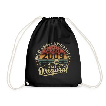 Août 2009 Cadeau Anniversaire 2009 Légendes Août - Sac de sport léger - noir - Devant