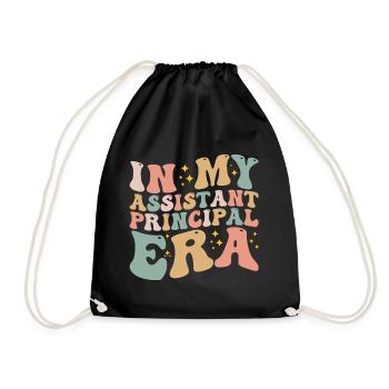 In My Assistant Principal Era - Drawstring Bag - black - Front