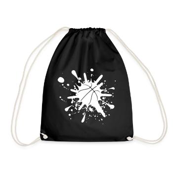 Basketball Splash Vektor Design - Turnbeutel - Schwarz - Vorne