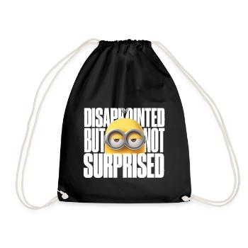 Minions Kevin Disappointed But Not Surprised - Drawstring Bag - black - Front