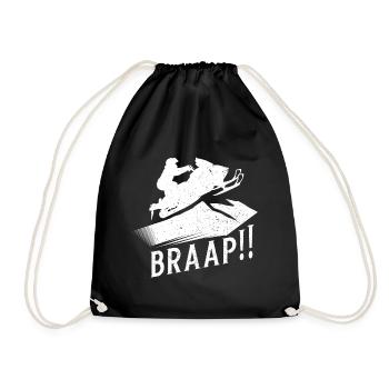 BRAAP !! - Sac de sport léger - noir - Devant