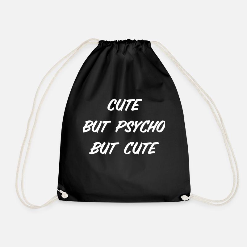 Mignon mais psycho mais mignon - Sac de sport léger - noir