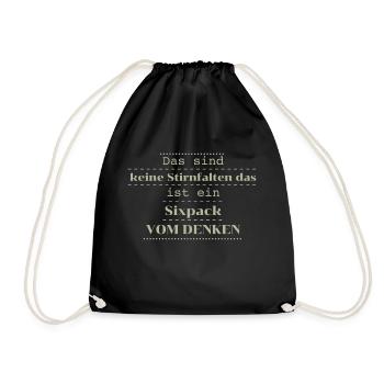 Dictons drôles Six Pack vs. Pliage - Sac de sport léger - noir - Devant