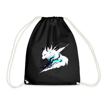 Renard fantôme - Sac de sport léger - noir - Devant