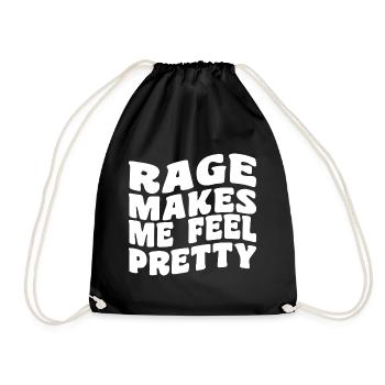 Rage Makes Me Feel Pretty, Humor Saying, Sarcastic - Sac de sport léger - noir - Devant