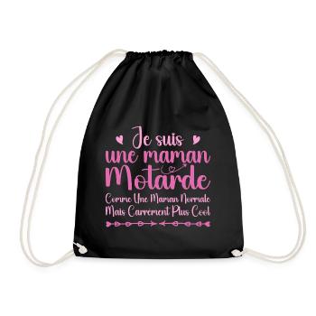 Fête des Mères - Maman Motarde Cool - Sac de sport léger - noir - Devant