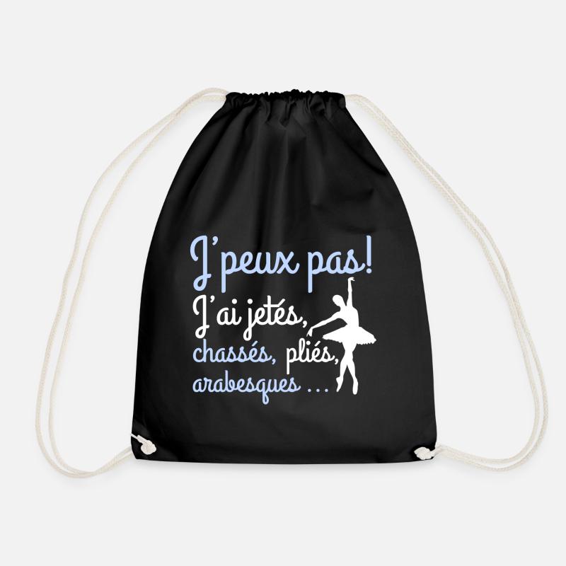 Ballet Danse classique Je peux pas - Sac de sport léger - noir