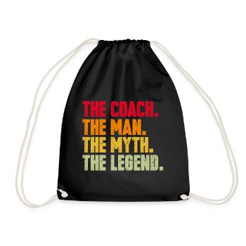 Coach coach mythe légende drôle cadeau - Sac de sport léger - noir - Devant
