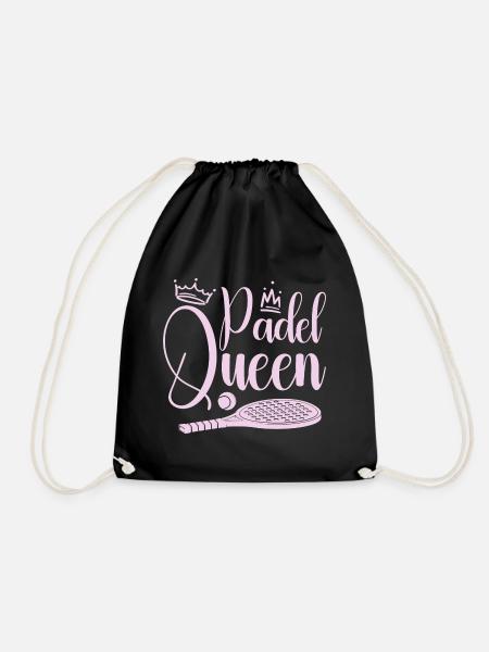 Femme Padel Queen Joueur De Padel Tennis Padeliste - Sac de sport léger - noir