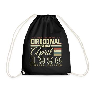 Avril 1996 anniversaire Avril 1996 April 1996 - Sac de sport léger - noir - Devant