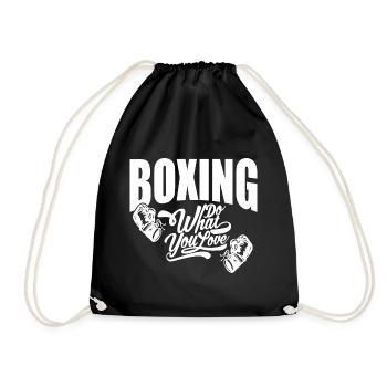 Boxe Boxe Match Boxer Cadeau - Sac de sport léger - noir - Devant