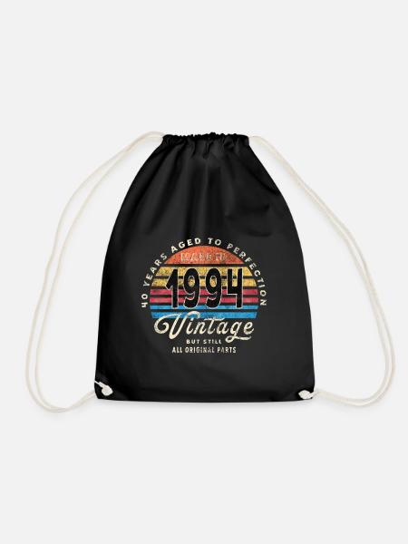Made in 1994 - Drawstring Bag - black