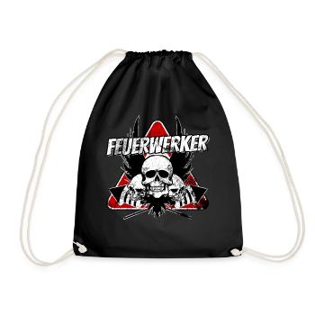 Fireworks 04 - Drawstring Bag - black - Front