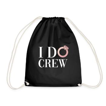 I DO Crew | Shirts & Accessories - Drawstring Bag - black - Front