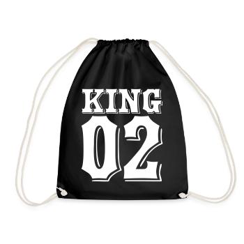 King Queen 02 King Queen Look assorti Mama Papa - Sac de sport léger - noir - Devant