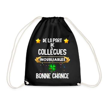 Collègues inoubliables Départ Entreprise Collègue - Sac de sport léger - noir - Devant