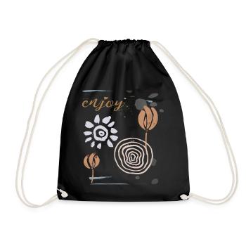 Plaisir, Fantaisie, Ornement - Sac de sport léger - noir - Devant