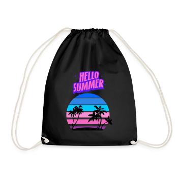 Hello Summer - Sac de sport léger - noir - Devant