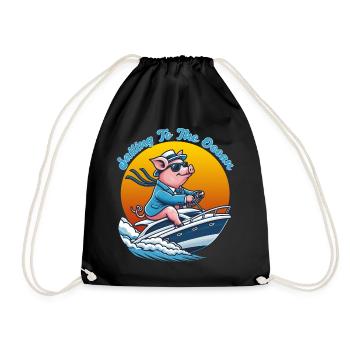 Naviguer vers l’océan Funy Animals - Sac de sport léger - noir - Devant