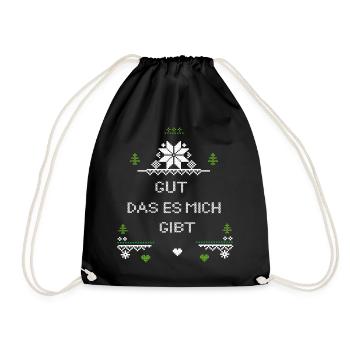 C’est bien que je sois là, Noël - Sac de sport léger - noir - Devant