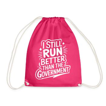 Amputation Disability - Drawstring Bag - fuchsia - Front