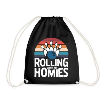 Bowling Bowler Pin Ball Bowling Ball - Sac de sport léger - noir - Devant