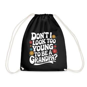 Papy Grand-père Famille Fête des pères - Sac de sport léger - noir - Devant