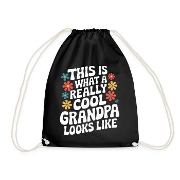 Papy Grand-père Famille Fête des pères - Sac de sport léger - noir - Devant