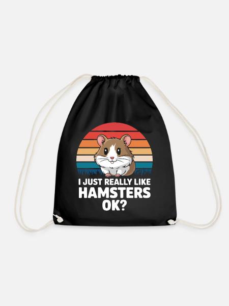 Hamster - Turnbeutel - Schwarz