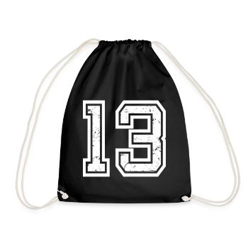Cool Number 13 - 13 ans 13th Birthday Gift - Sac de sport léger - noir - Devant