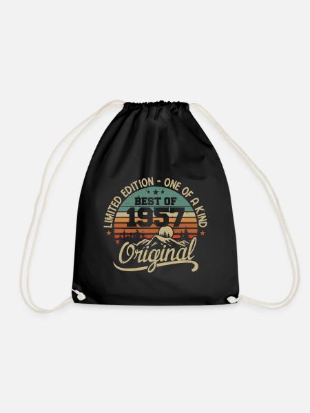 Vintage 1957 Légende - Rétro Cadeau D’anniversaire - Sac de sport léger - noir