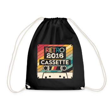 Retro 1975 Vintage 2016 - Cadeau Anniversaire 2016 - Sac de sport léger - noir - Devant