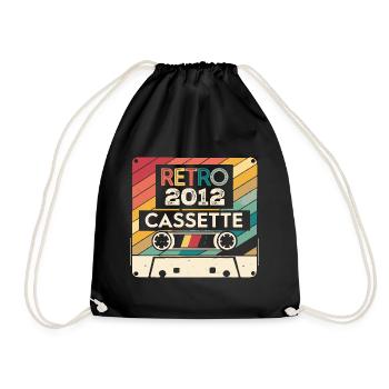 Retro 1975 Vintage 2012 - Cadeau Anniversaire 2012 - Sac de sport léger - noir - Devant