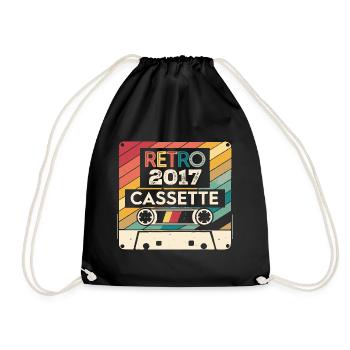 Retro 1975 Vintage 2017 - Cadeau Anniversaire 2017 - Sac de sport léger - noir - Devant