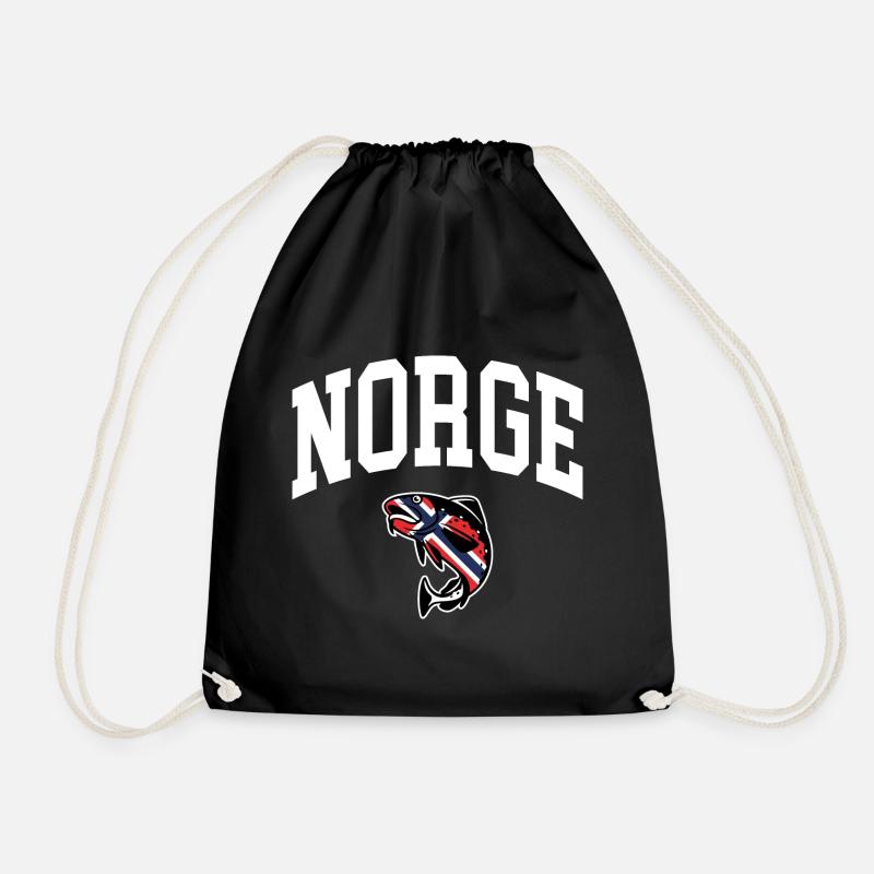 Norwegen - Turnbeutel - Schwarz