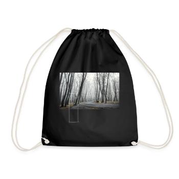 Fog I (EPHEMERAL series) - Drawstring Bag - black - Front