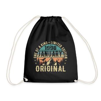Cadeau d’anniversaire Janvier 1998 - Janvier 1998 - Sac de sport léger - noir - Devant