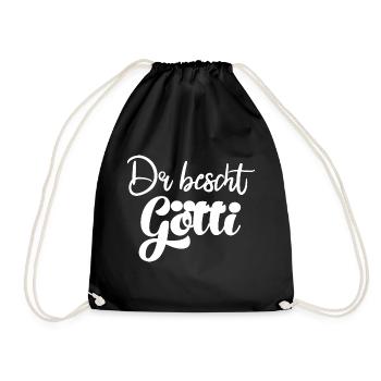 Dr bescht Götti Patenonkel Schweiz Schweizer - Turnbeutel - Schwarz - Vorne