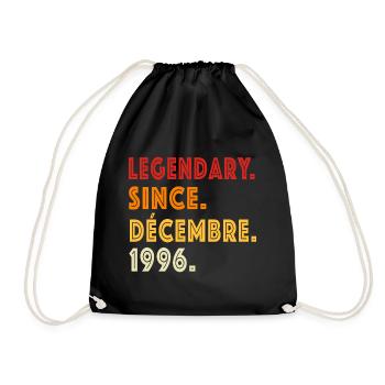 Anniversaire Décembre 1996 - Sac de sport léger - noir - Devant