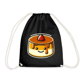 Delicious dessert design for connoisseurs - Drawstring Bag - black - Front