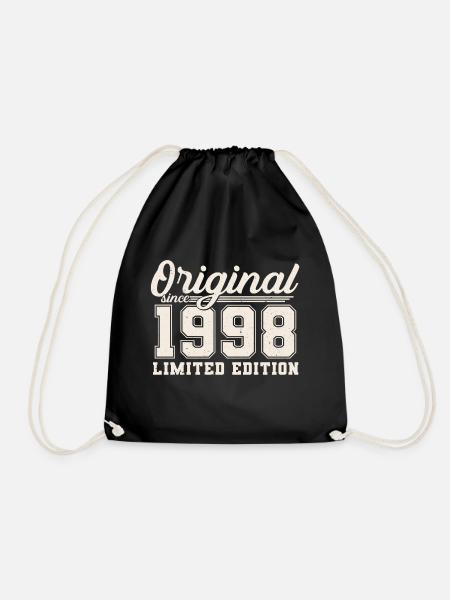 1998 Original vintage vintage cadeau d’anniversaire - Sac de sport léger - noir