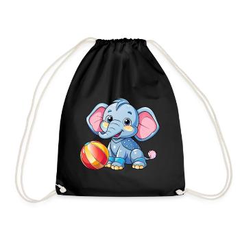 Jouer à Baby Elephant - Sac de sport léger - noir - Devant