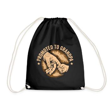 Funny Grandpa Men Dad Funny Promoted To Grandpa - Sac de sport léger - noir - Devant