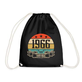 1966 Vintage Birthday Retro Classic - Sac de sport léger - noir - Devant