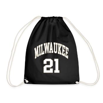 Milwaukee 21 - Drawstring Bag - black - Front
