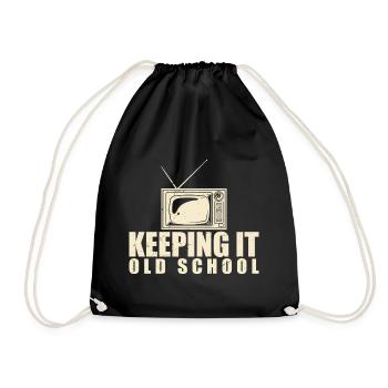 Keeping It Old School - Sac de sport léger - noir - Devant