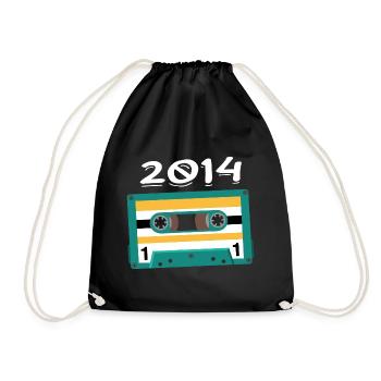 Cassette 2014 Vintage Anniversary 2014 - Drawstring Bag - black - Front